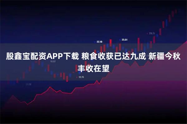 股鑫宝配资APP下载 粮食收获已达九成 新疆今秋丰收在望